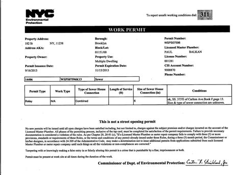 nyc dep|nyc dep access permit.